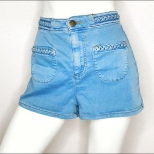 Urban Outfitters BDG Braided Pocket Pinup Shorts